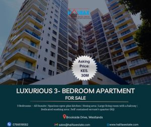 Luxurious 3Bedroom Apartment – Brookside Drive, Westlands