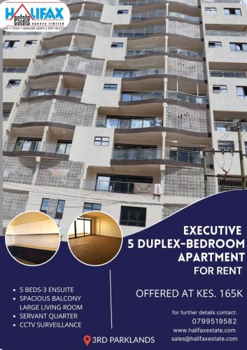 Executive 5 Duplex-Bedroom Apartment – 3rd Parklands